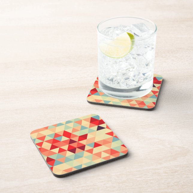 Pretty Triangle pattern II + your ideas Beverage Coaster (Right Side)