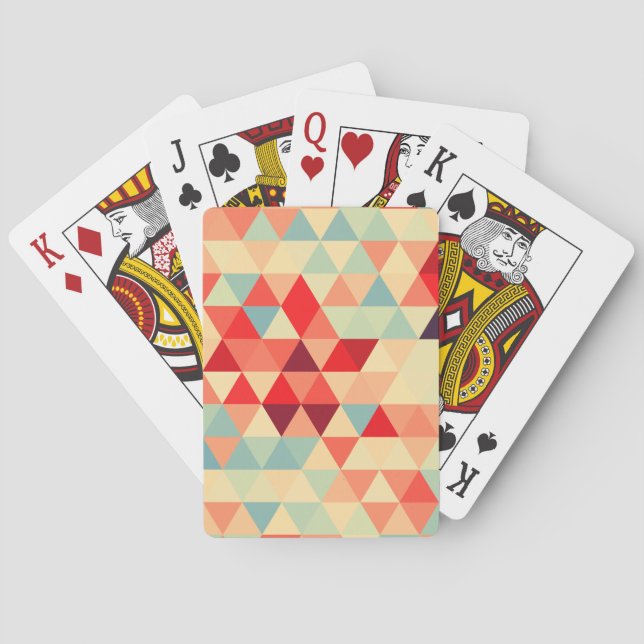 Pretty Triangle pattern II + your ideas Poker Cards (Back)