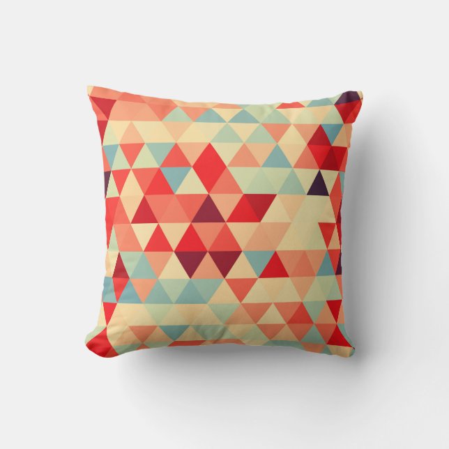 Pretty Triangle pattern II + your ideas Throw Pillow (Front)