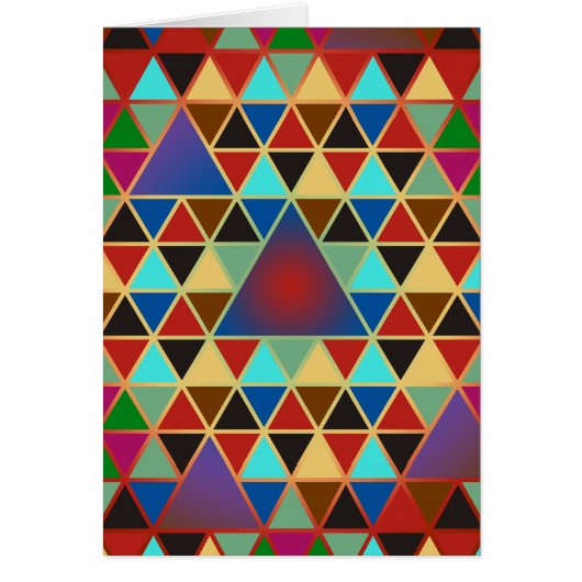 Pretty Triangle pattern III + your ideas Cards (Front)