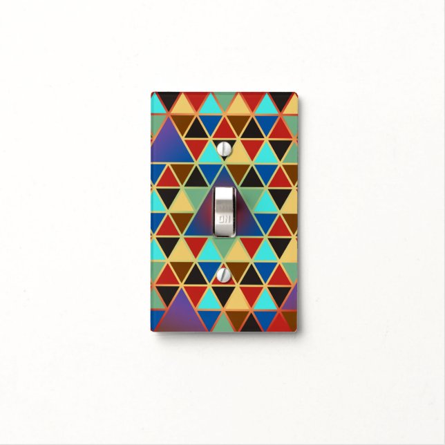 Pretty Triangle pattern III + your ideas Light Switch Cover (In Situ)