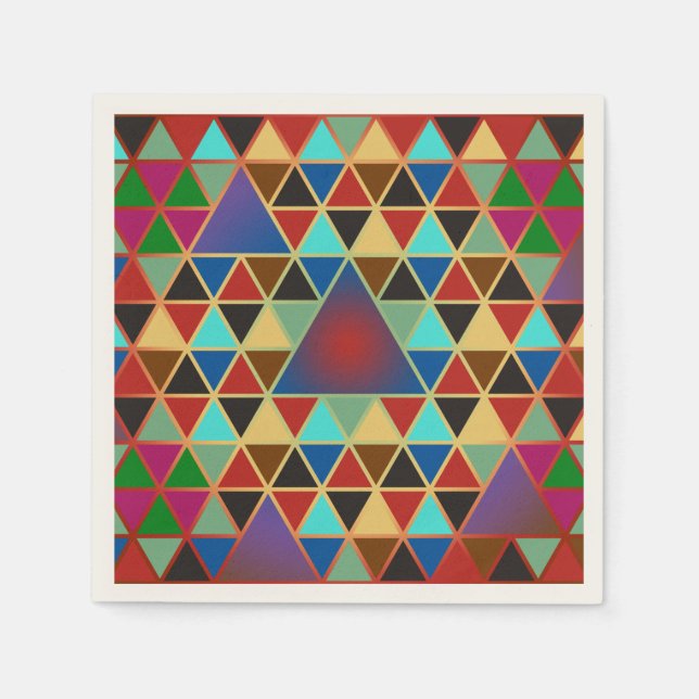 Pretty Triangle pattern III + your ideas Napkins (Front)