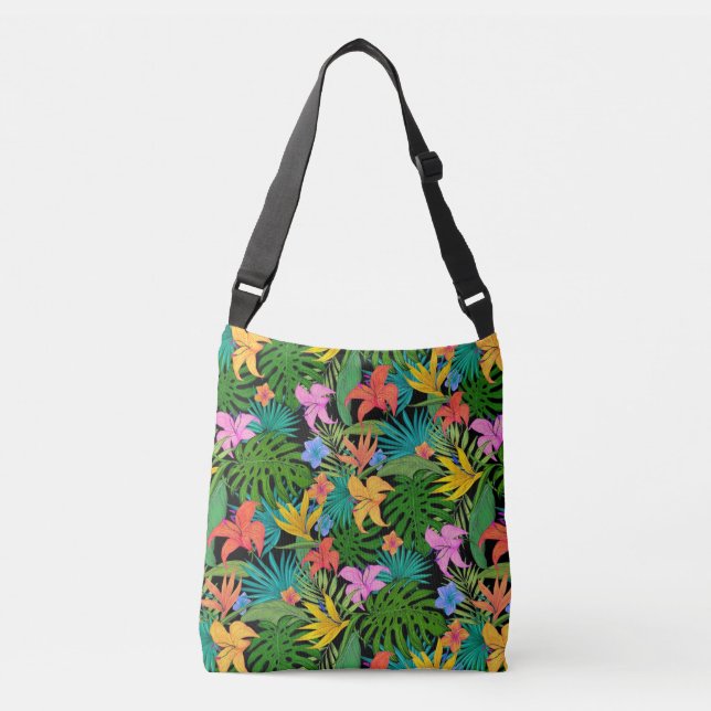 Pretty Tropical Floral All Over Bag (Front)