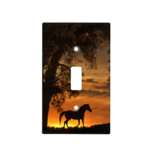 Pretty Trotting Horse Decor Light Switch Cover