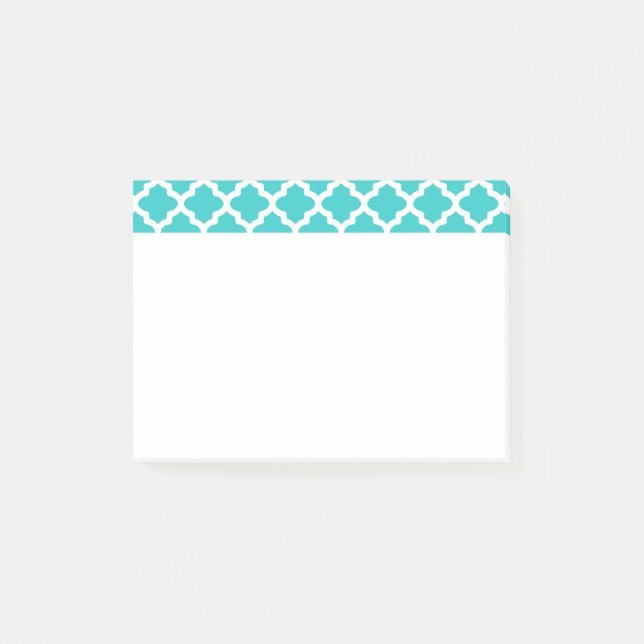 Pretty Turquoise Post It Notes (Front)
