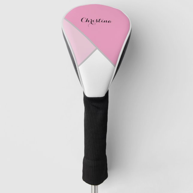 Pretty Two Tone Golf Club Cover (Front)