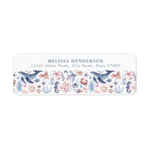 Pretty Under the Sea Return Address Labels