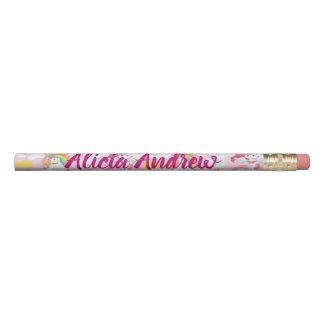 Pretty Unicorn and Rainbows Add Your Name