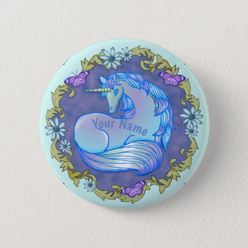 Pretty Unicorn custom name  pin