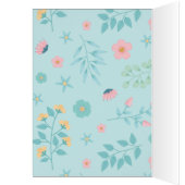 Pretty Unicorn Gold Glitter Baby Shower Thank You (Inside (Left))