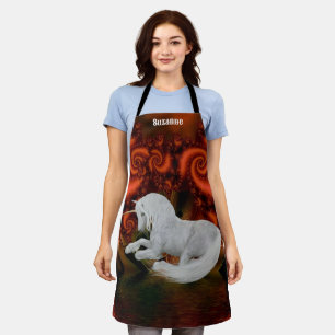 Pretty Unicorn Horse Personalized Apron