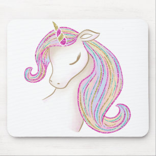Pretty Unicorn Mouse Pad