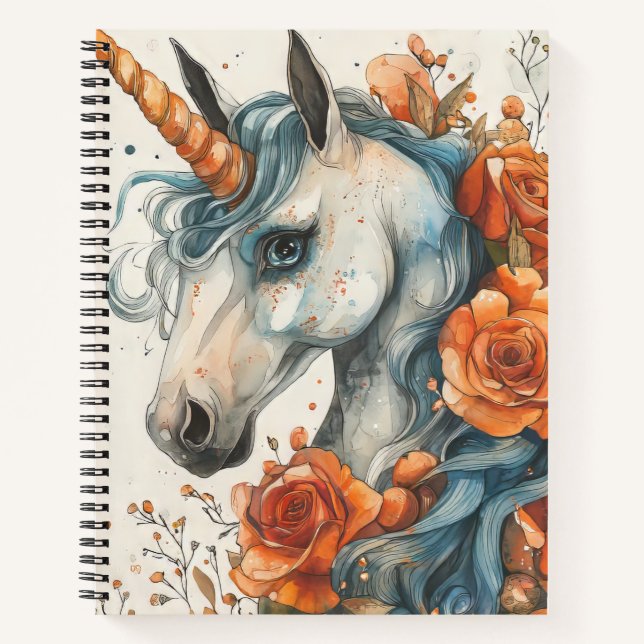 Pretty Unicorn  Notebook (Front)