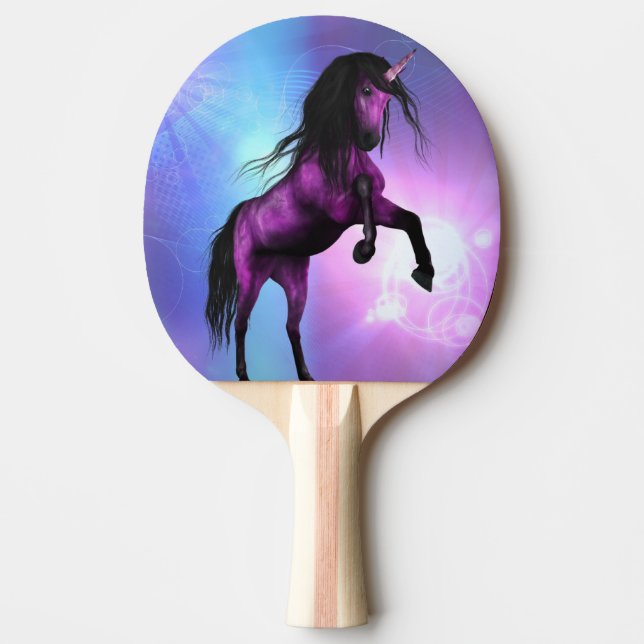 Pretty Unicorn Ping Pong Paddle (Front)