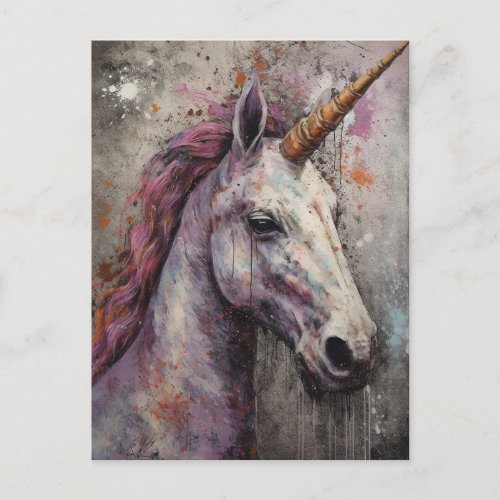 Pretty Unicorn Postcard