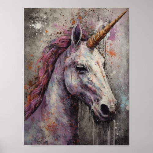 Pretty Unicorn Poster