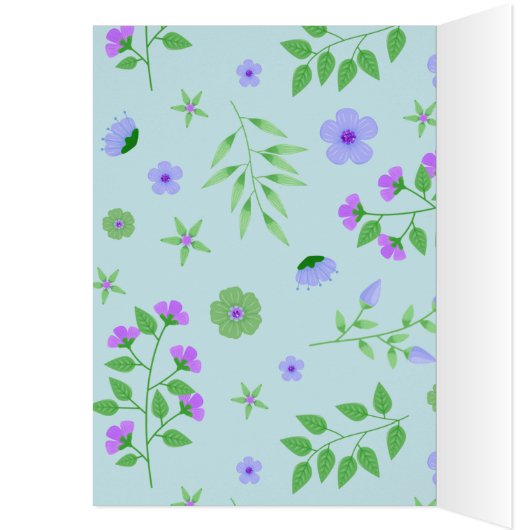 Pretty Unicorn Purple Aqua Baby Shower (Inside (Left))