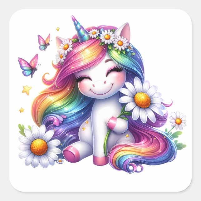 Pretty Unicorn Stickers (Front)