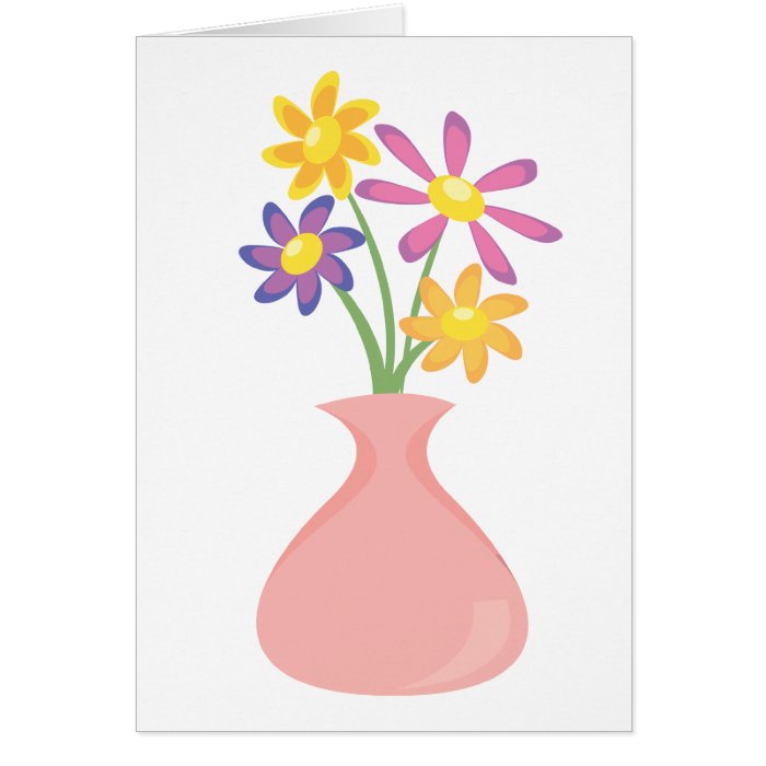 Pretty Vase of Flowers Cards