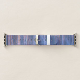 Pretty Vibrant Blue Barn Board Apple Watch Band