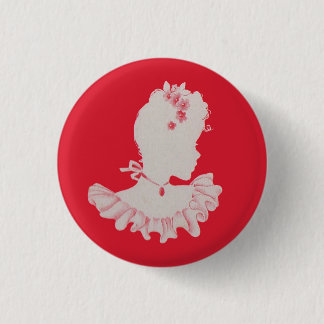 pretty Victorian silhouette Button