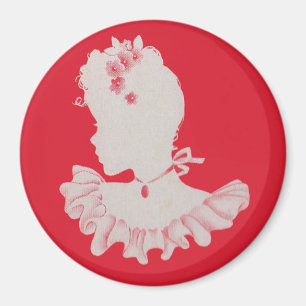 pretty Victorian silhouette Magnet