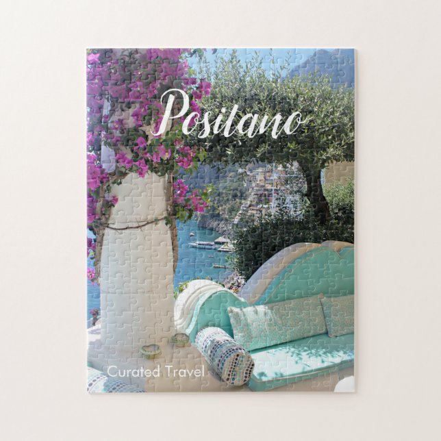 Pretty View of Positano on the Amalfi Coast Puzzle (Vertical)
