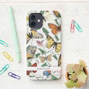 Pretty Vintage Butterflies   Name  iPhone 12 Case