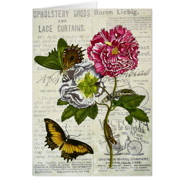 Pretty Vintage Collage Cards (Front)