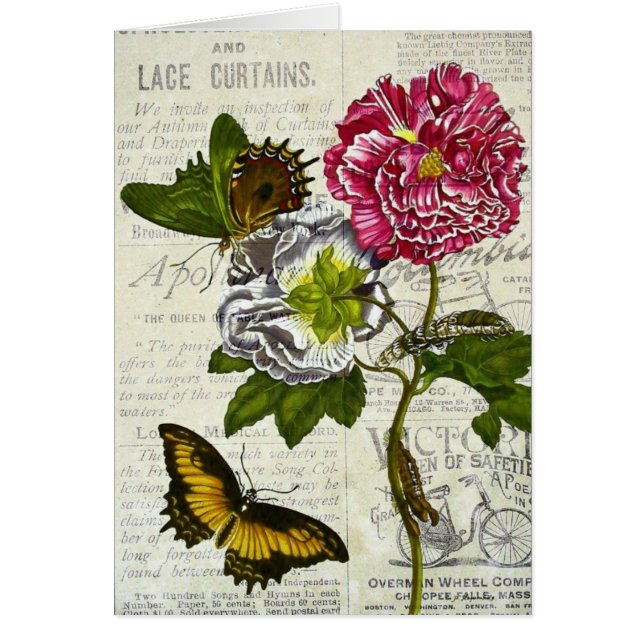 Pretty Vintage Collage Cards (Front)