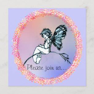 Pretty Vintage Fairy, invitation