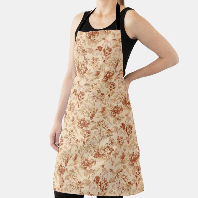 Pretty Vintage Floral Apron (Insitu)