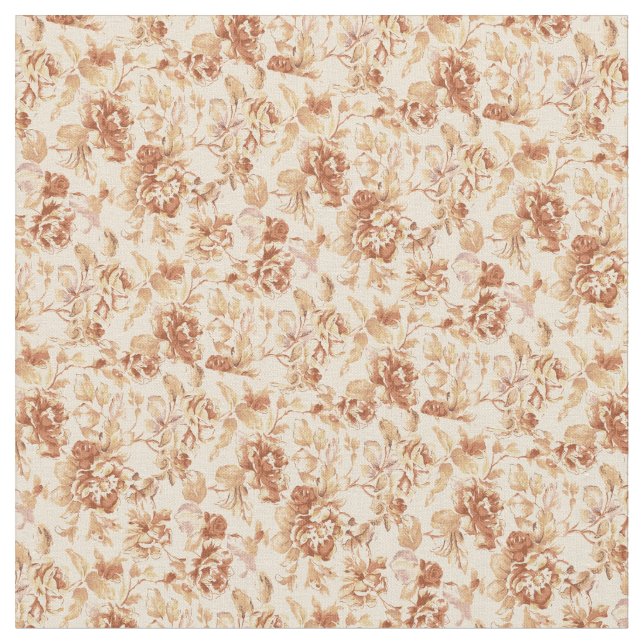 Pretty Vintage Floral Fabric (Close Up)
