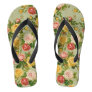 Pretty Vintage Floral Rose Pattern Girly Flip Flops
