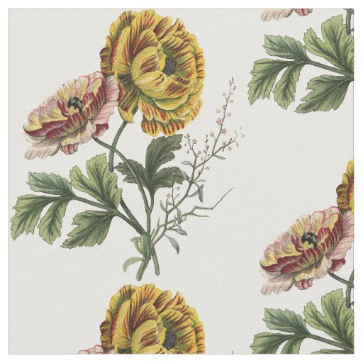 Pretty Vintage Flowers Fabric
