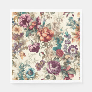 Pretty Vintage Inspired Floral Napkins
