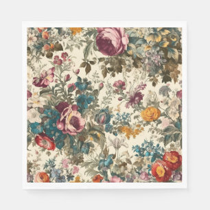 Pretty Vintage Inspired Floral Napkins