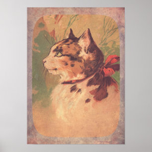 Pretty Vintage Kitty Poster