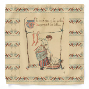 Pretty Vintage Lady Bandana