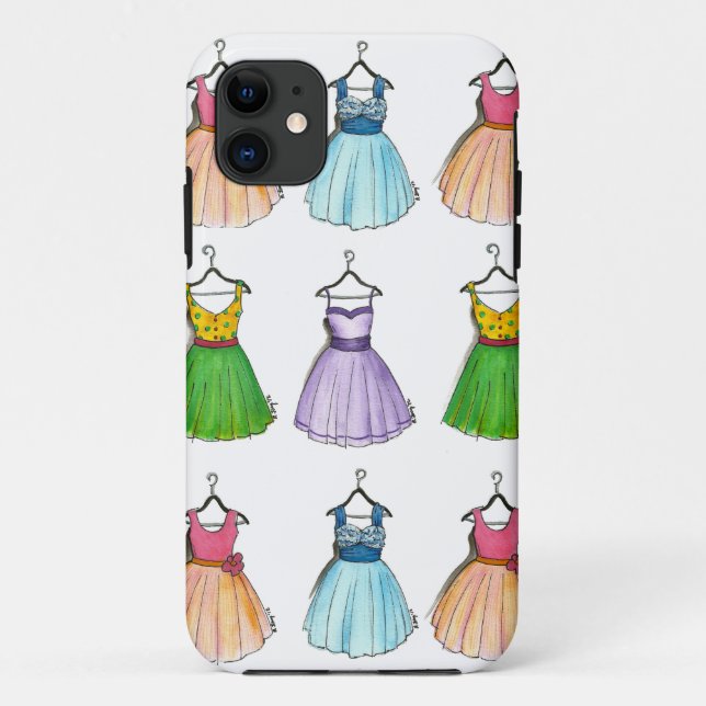 Pretty Vintage Party Dresses Fashion Wardrobe Case (Back)