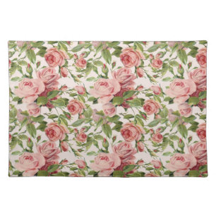 Pretty Vintage Pink Roses Placemat