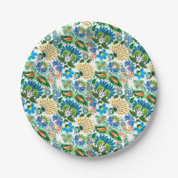 Pretty Vintage Russian Khokhloma Paper Plates by its_sparkle_motion at Zazzle
