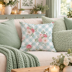 Pretty Vintage Shabby Chic Flowers Pillow Decor Ar