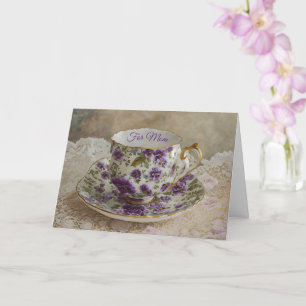 Pretty Vintage Teacup Mother's Day Card
