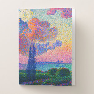 Pretty Vintage The Pink Cloud (1896) painting Pocket Folder