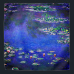Pretty Vintage Water Lilies by Claude Monet Bandana<br><div class="desc">Vintage Water Lilies by Claude Monet Postcard. Beautiful oil on canvas painting of a pond with water lilies in Giverny France.</div>