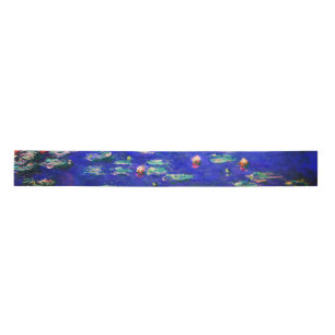 Pretty Vintage Water Lilies by Claude Monet Satin Ribbon