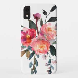 Pretty Vintage Watercolor Floral Trendy iPhone XR Case