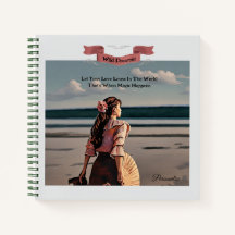 Pretty Vintage Woman Beach Dreamer Quote Journal