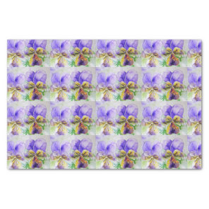 Pretty Viola Flower Floral Purple Pattern Violas T Tissue Paper